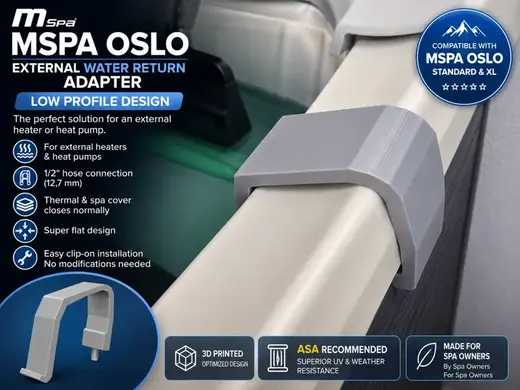 MSpa Oslo External Water Return Adapter(1/2" Hose)