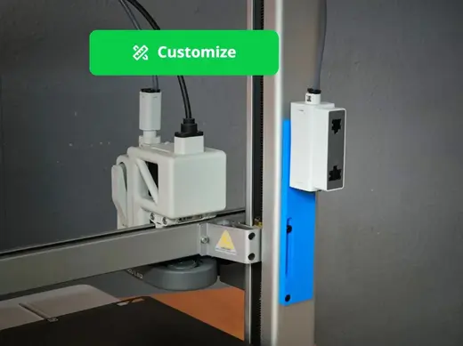 A1 AMS Hub Rear Mount / Bracket (parametric)