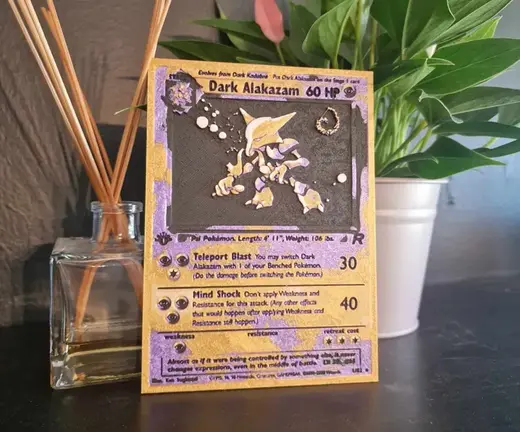 Alakazam 1st Edition Team Rocket - Hueforge