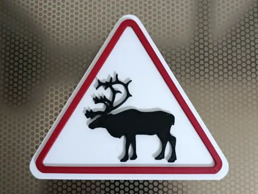 Panneau 3D Attentino Caribou