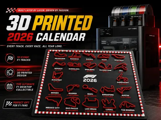 F1 2026 Circuit Calendar with Track Borders
