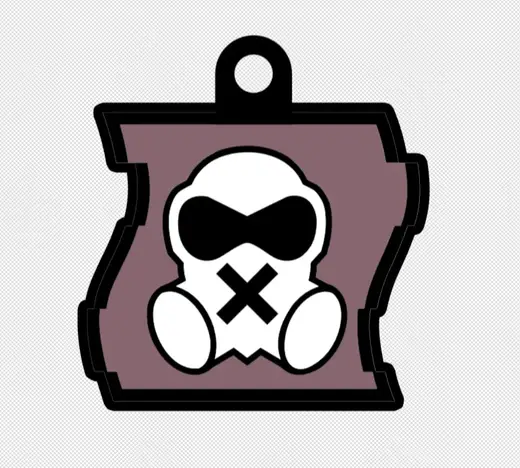Rainbow Six Siege - Mute Operator Icon KeyChain