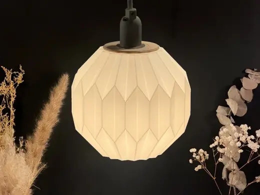 Pendant Lamp Shade | 15cm Sphere, Origami