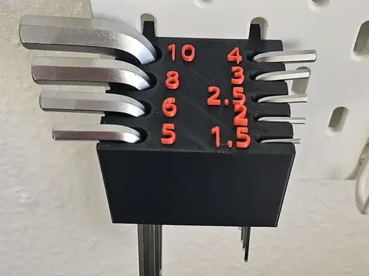 IKEA Skadis Hex Key Holder metric