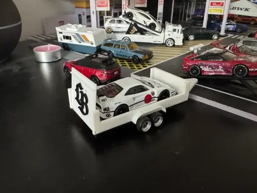 Liberty Walk trailer for 1:64 scale car ,Hotwheels