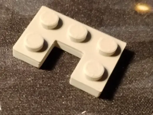 2x3 flat with 1x1 Cutout 73831