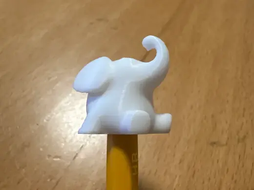 Bleistift Topper BLAUER ELEFANT