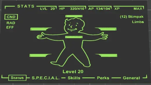 Pip boy screen