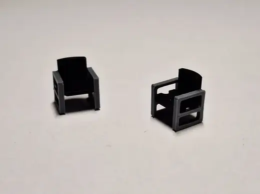 H0 1:87 office chair modern