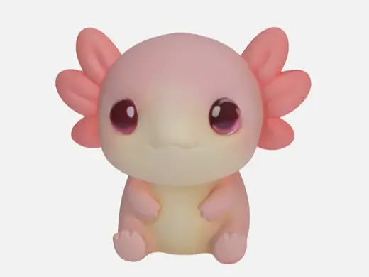Kawaii Axolotl – Adorable Cute