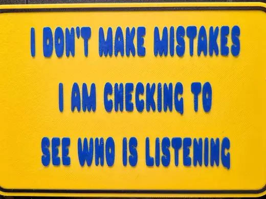 I Don't make Mistakes
