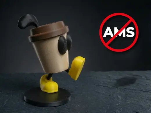 Walking Coffee Cup Toy Art (No-AMS)