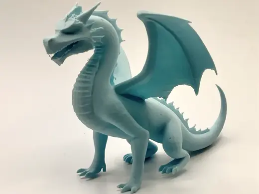 Sitting Dragon Miniature Figurine