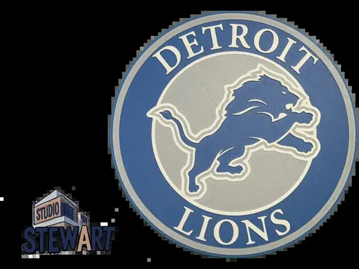 Detroit Lions NFL LOGO - COASTER/OFFICE SIGN