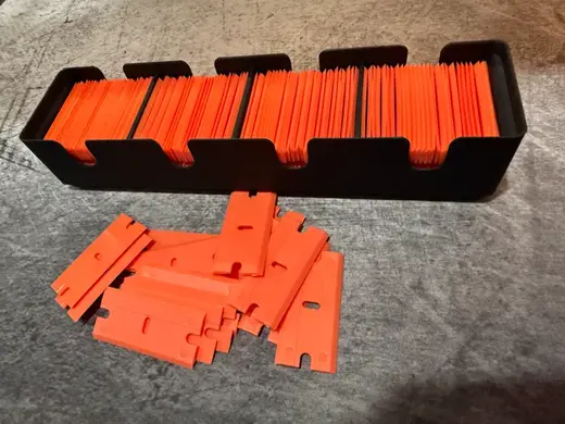 Plastic Razor Blade Holder, Gridfinity
