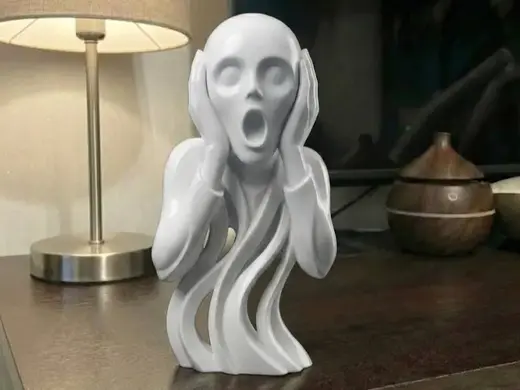 The Scream: Munch's Organic Voronoi Edition