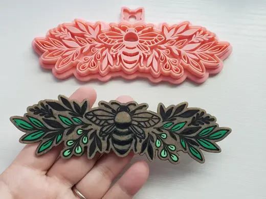 Bee Polymer Clay Headband Cutter