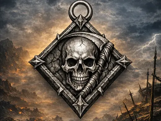 Totenkopf Sichel Amulett Rollenspiel