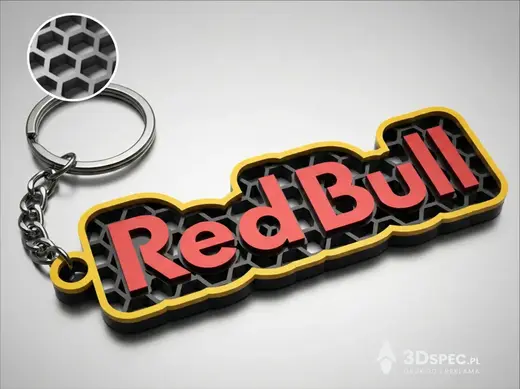 Red Bull Honeycomb Energy Edition keychain