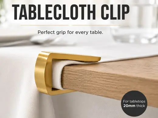 Tablecloth Clip for 20mm Tabletops