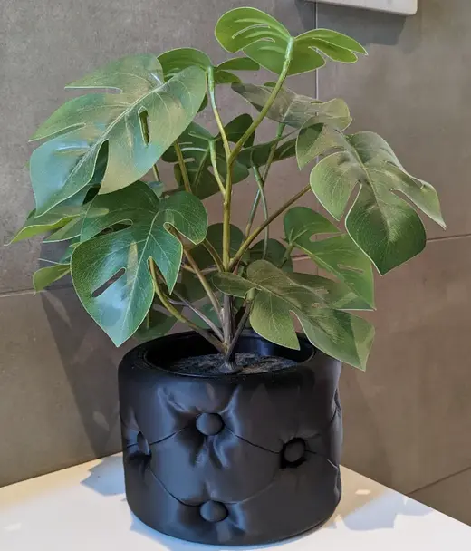 Cushion planter / Vase with Buttons