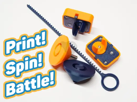 BattleSpinner & Launcher! Bayblade Style Toy