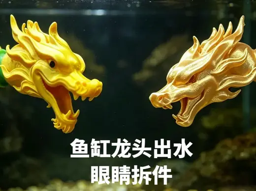 龙头出水口 鱼缸过滤出水口 20鸭嘴出水口 大金龙龙吐砂+霸气龙出水口(眼睛拆件)万向出水口