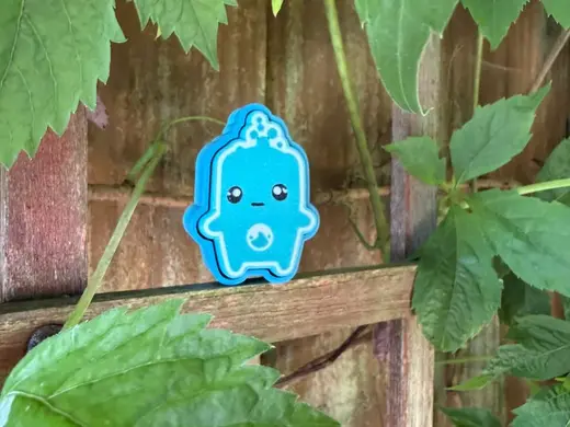 Fortnite Water Sprite Clicker keychain