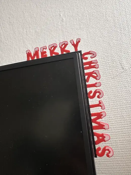 Merry christmas door corner