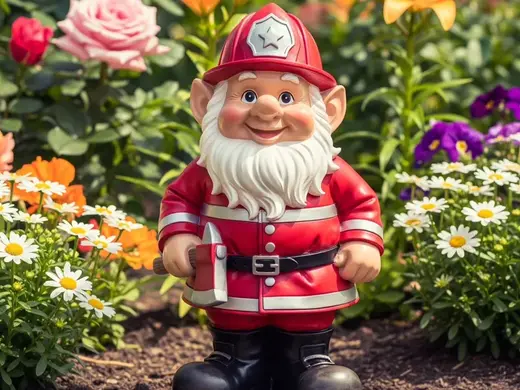 Feuerwehr Gartenzwerg