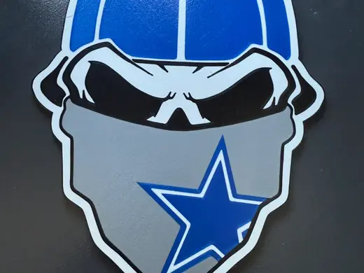 Cowboys Fan Chain Necklace / Wall Art