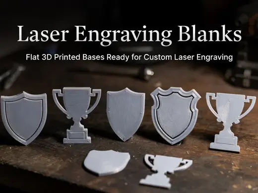 Laser Engraving Blanks - Scudi e Trofei piatti