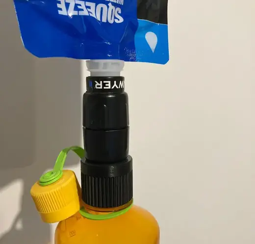 Adapter for Nalgene NMbottle - filter Sawyer Micro