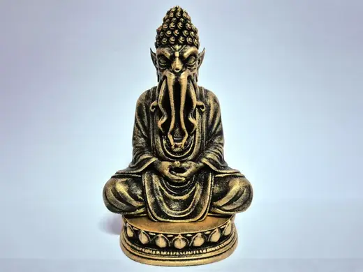 Meditating Cthulhu Buddha Statue - Buddhulhu