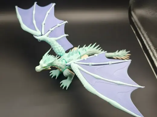 冰翼飞龙,翅膀拆件版,翼展40CM,无需支撑