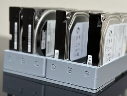 Gridfinity 3.5in hard drive (HDD) storage stand