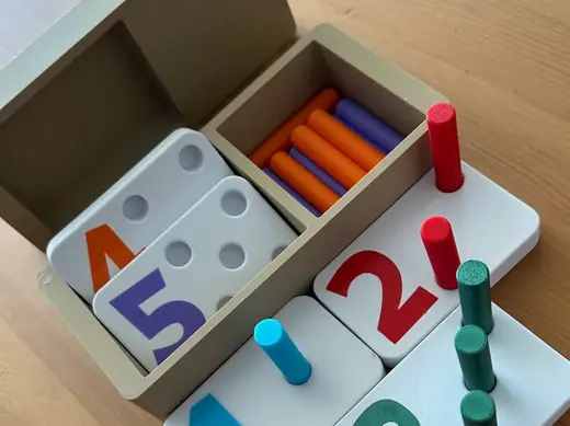 Montessori Style Numbers with box