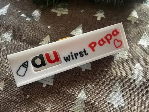 Duplo Chocolate bar Box- Gift Box-Du wirst Papa