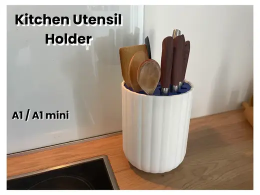 Elegant Kitchen Utensil Holder - Knife, Spatula