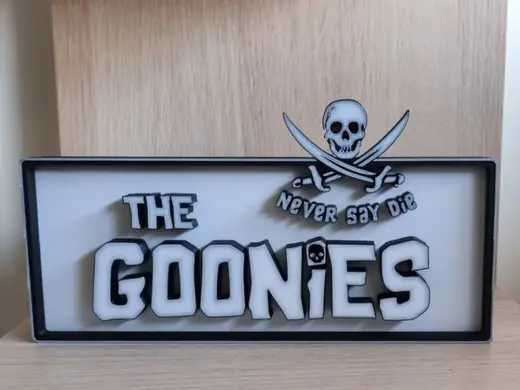 The Goonies sign