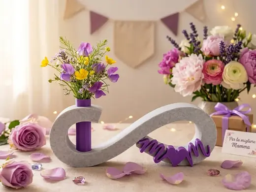 Infinity Bond for Mother's Day with a Small Vase
