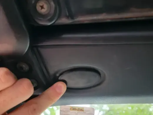 NA NB Miata Sun Visor Delete Plate NO BOLT HOLES