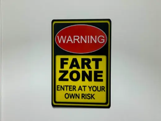 "FART ZONE" Warning Sign - You’ve Been Warned!