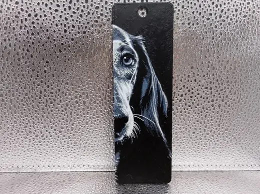 Saluki Bookmark – Hueforge