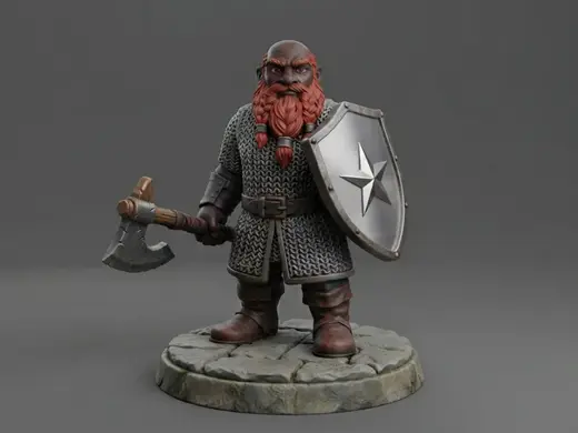 Randolf - Male Dwarf Fighter - 5e Character 2