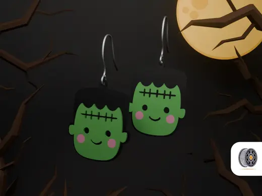 Cute Frankenstein | Halloween Earring Series