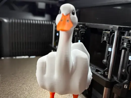 Duck-u Middle Finger Duck Figure