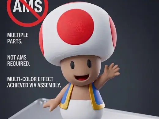 Toad Sapo / No need AMS / Super Mario Movie 23 cm