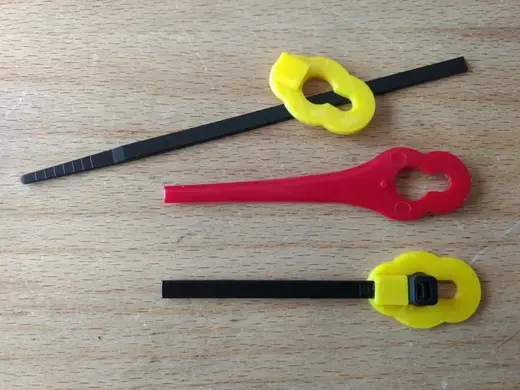 trimmer blade using zip tie for Bosch, Einhell