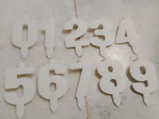 Number Candle Holder
